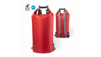 Mochila impermeable roja de 20 L