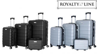 Royalty Line |  Set de 4 Maletas | Cerraduras numéricas | 4 Ruedas ABS | Asa telescópica